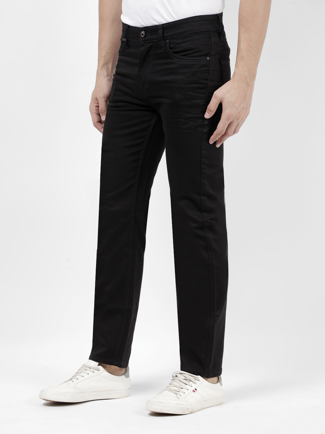 Numero Uno Men Solid Black Jeans